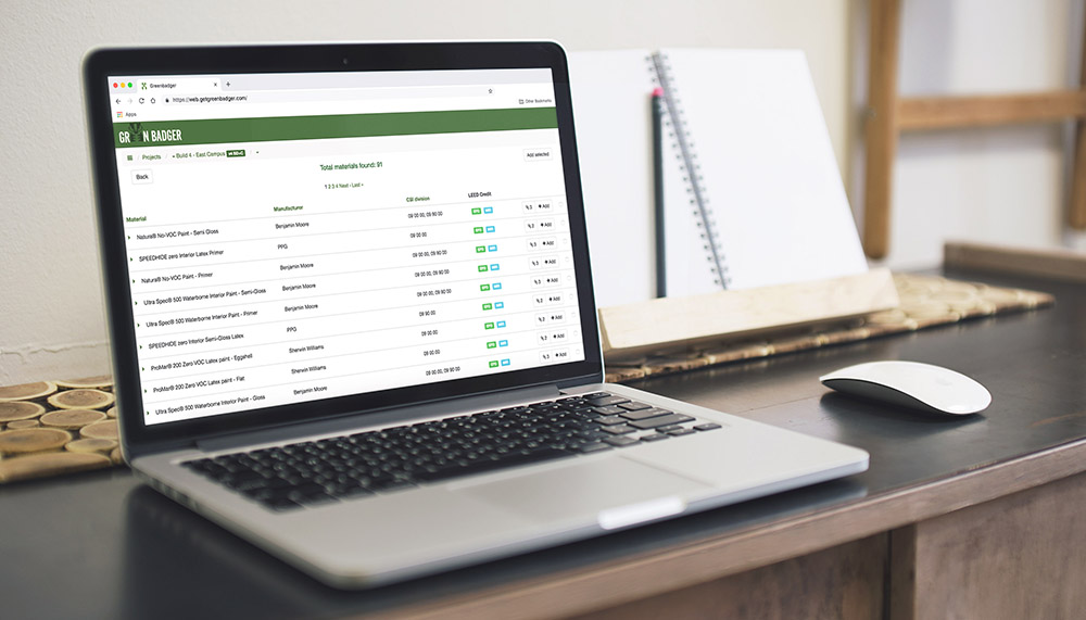 green badger epd product database helps general contractors with green certification