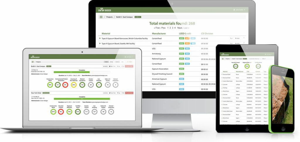 Green Badger LEED Automation software