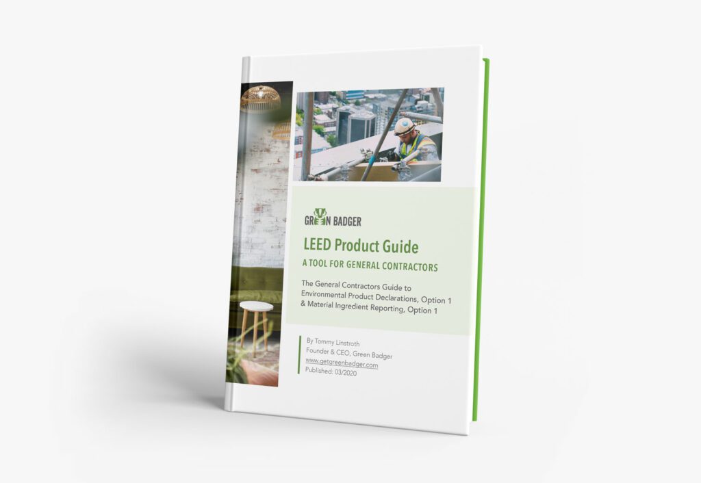 LEED Product Guide Download Green Badger LEED v4