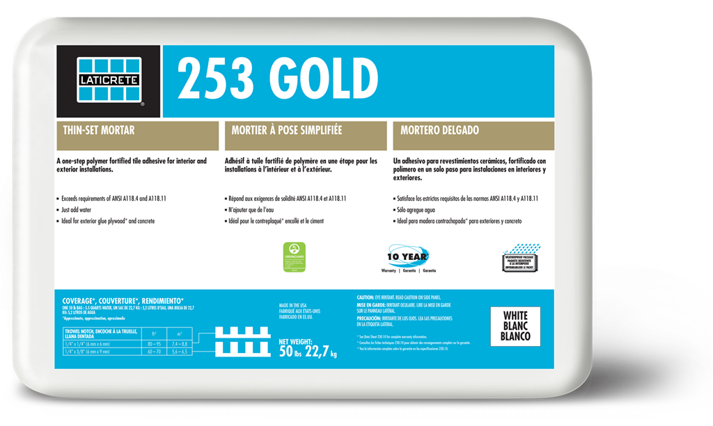 LATICRETE 253 Gold Thin-Set Mortar