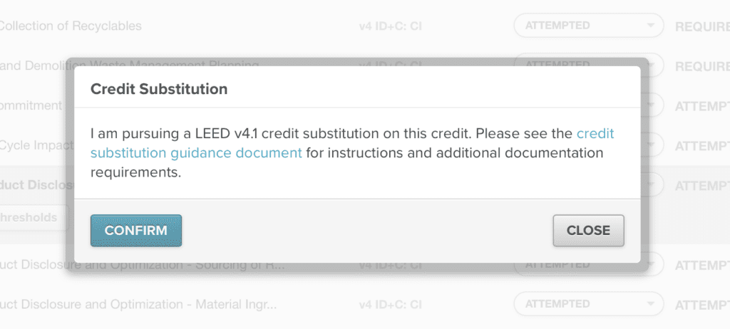 How to Switch Credits from LEED v4 to LEED v4.1 in LEED Online