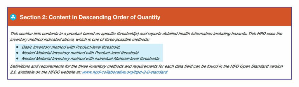 Section 2: Content in Descending Order of Quantity