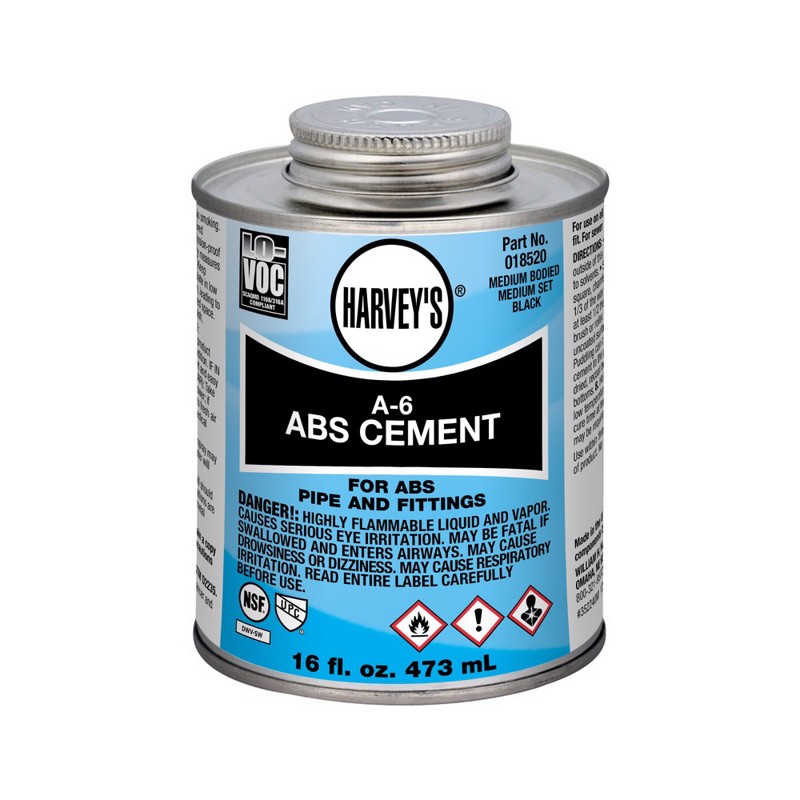 Harvey's: A-6 ABS Black Medium Bodied Cement