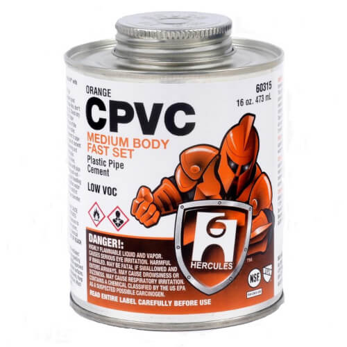 Hercules: CPVC - Orange, Medium Body, Fast Set Cement