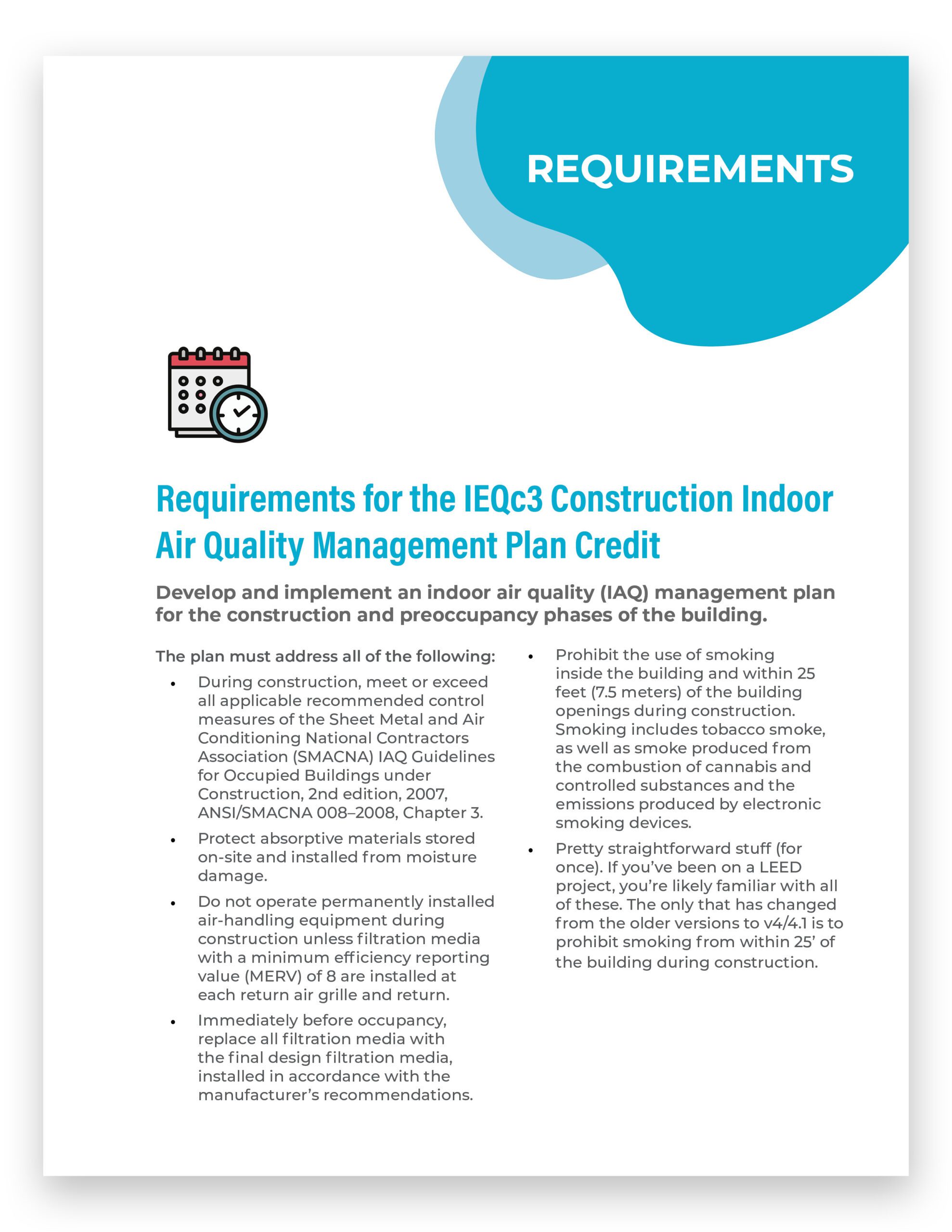 LEED v4 IEQc3 Requirements