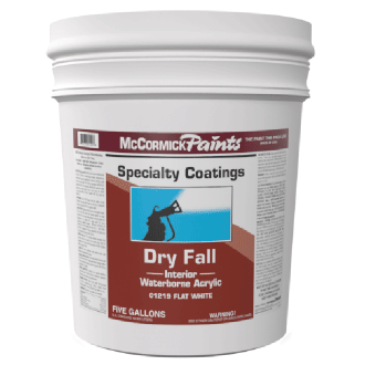 McCormick Paints Dry Fall Interior Waterborne Acrylic White 01219 