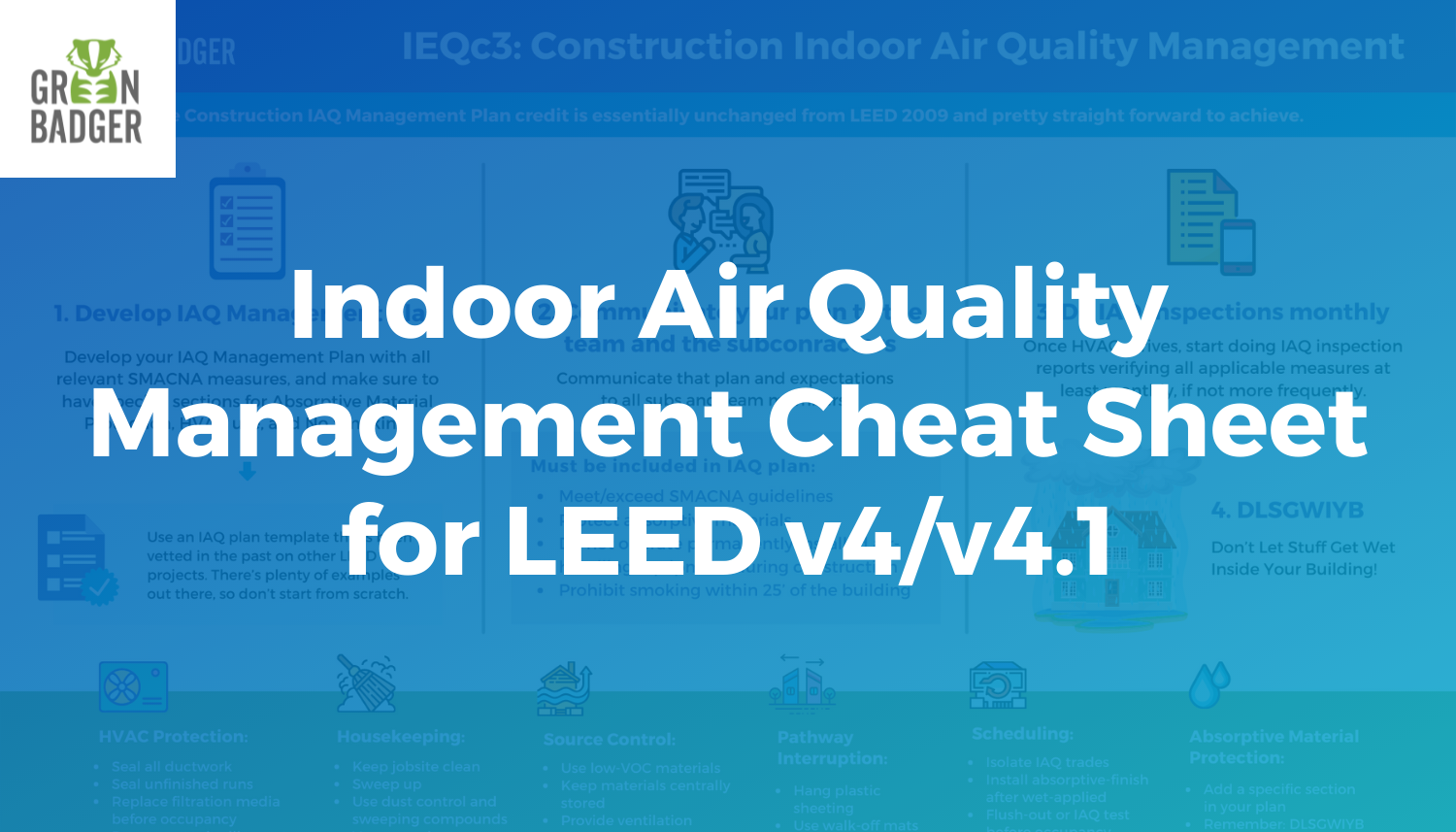 Indoor Air Quality Management Cheat Sheet