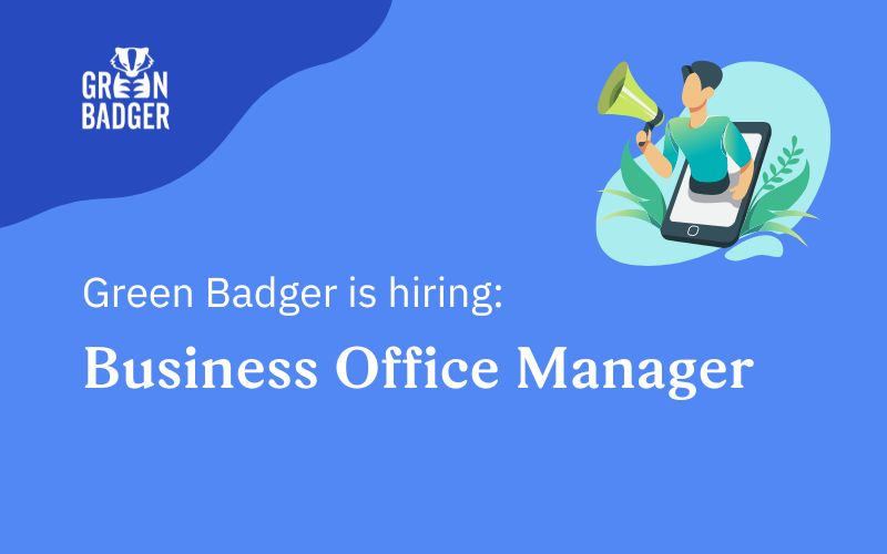 business office manager green badger hiring