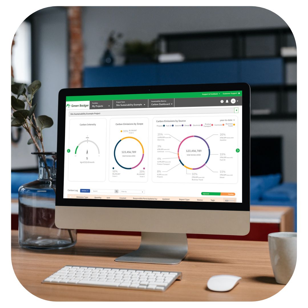 Image of green badger's esg platform