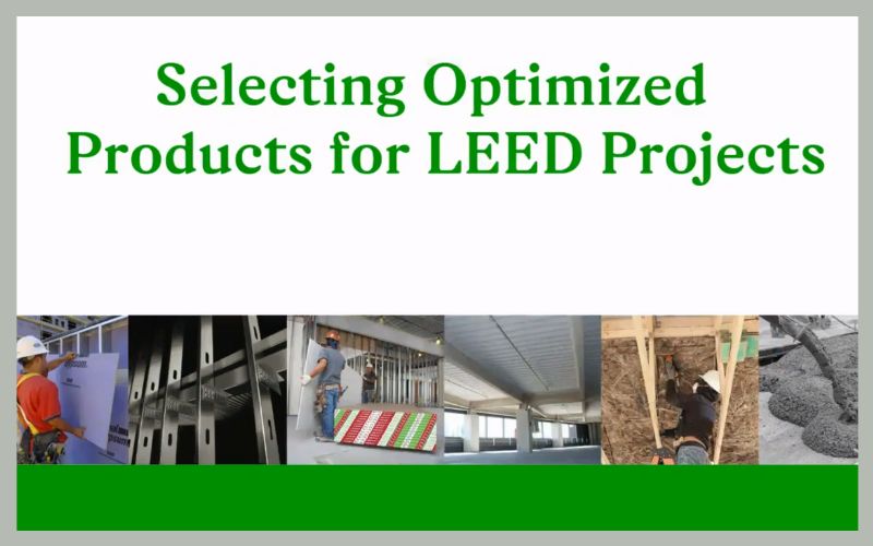 Selecting optimized products for LEED projects video preview image