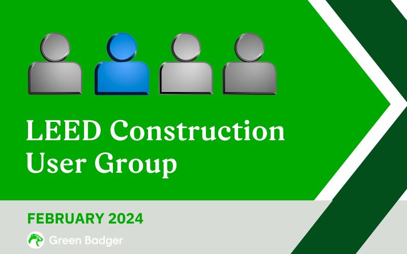LEED User Group header image for February 2024 webinar.