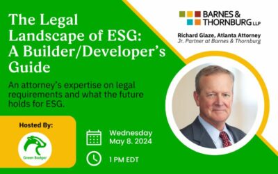 ESG's Legal landscape - webinar preview image