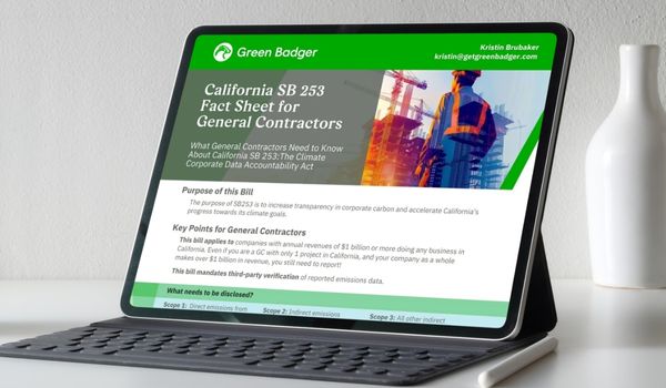 Green Badger-California SB 253 Solution