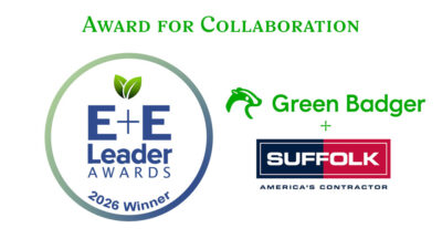 E+E Leader Awards Green Badger