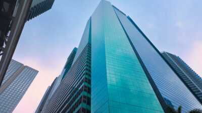 Wells Fargo Towers in Downtown Miami - MIAMI, UNITED STATES - NOVEMBER 5, 2024